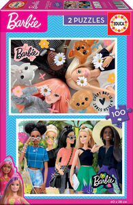 Educa 2x100 Barbie Børnepuslespil, Multifarvet
