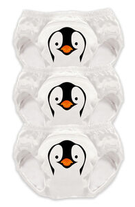My Carry Potty Pingvin Pottetræningsbukser 3-pak, Hvid
