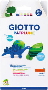 Giotto Patplume Modellervoks 18-pak, Flerfarvet