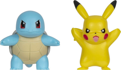 Pokémon  Battle Figure Figurer Squirtle & Pikachu 2-pak