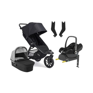 Baby Jogger City Elite 2 Duovogn inkl. Maxi-Cosi CabrioFix i-Size Autostol Baby & Base, Opulent Black/Jet