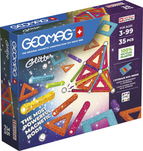 Geomag Byggesæt 35 Dele, Glitter Panels