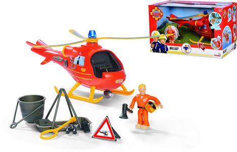 Brandmand Sam Helikopter med Figur Wallaby
