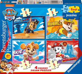 Ravensburger My First Puzzles Paw Patrol Puslespil 4-i-1