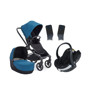 Baby Jogger City Sights Duovogn inkl. BeSafe iZi Go Modular X2 i-Size Autostol Baby, Deep Teal