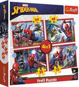 Trefl Disney Marvel Puslespil Spider-Man 4-in-1