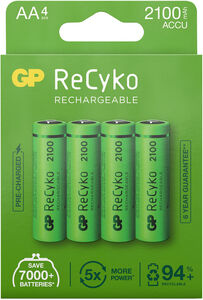 GP Batterier ReCyko AA 4-pak