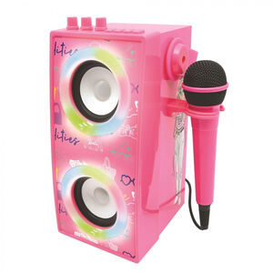 Barbie Højtaler med Mikrofon og Lys