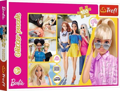 Trefl Barbie Glitter Puslespil 100 Brikker