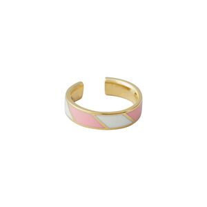 Design Letters Candy Ring Stribet, Ash Rose/Hvid