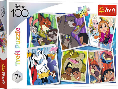 Trefl Puslespil Disney Heroes 100-årsjubilæum 200 Brikker