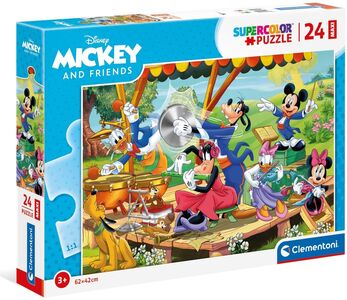Disney Mickey Mouse Puslespil Maxi, 24 Brikker