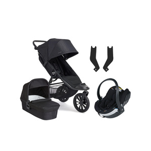 Baby Jogger City Elite 2 Duovogn inkl. BeSafe iZi Go Modular X2 i-Size Autostol Baby, Opulent Black/Jet