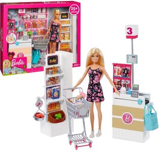 Barbie Supermarked m. Dukke