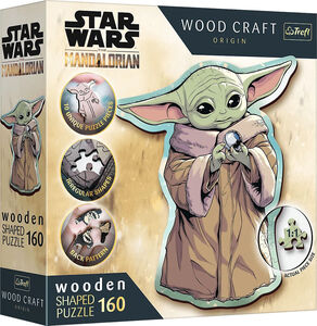 Trefl Wood Craft Origin Star Wars The Mandalorian Puslespil Grogu 160 Brikker