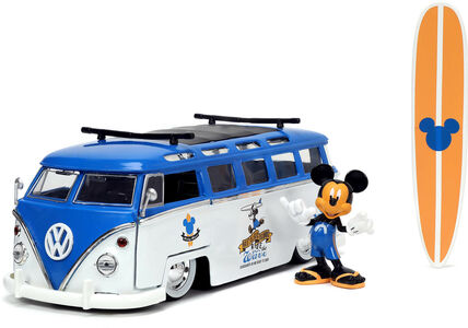 Jada Toys Disney Folkevognsbus med Figur Mickey Mouse 1:24