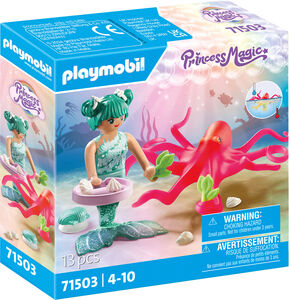 Playmobil 71503 Princess Magic Byggesæt Havfrue med Blæksprutte