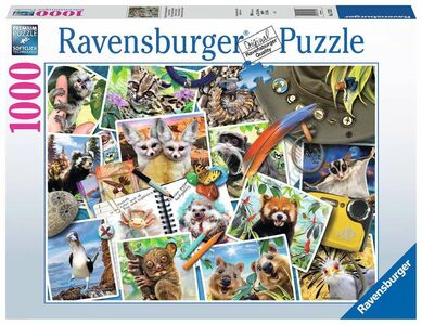 Ravensburger Travellers Animal Journal Puslespil 1000 Brikker