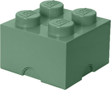 LEGO Opbevaringskasse 4, Sand Grøn