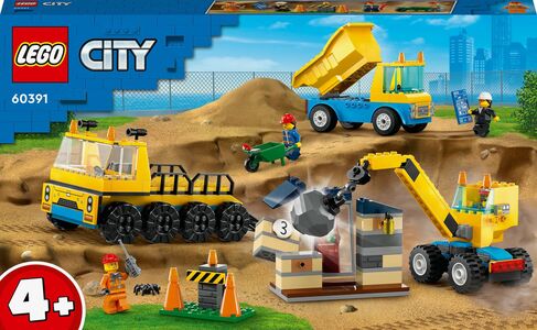 LEGO City 60391 Entreprenørmaskiner Og Nedrivningskran