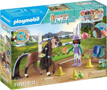Playmobil 71355 Horses of Waterfall Byggesæt Zoe & Blaze med Træningsbane