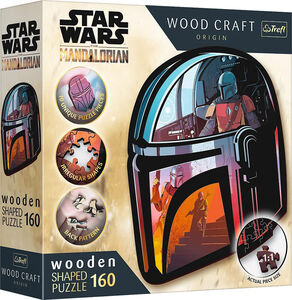 Trefl Wood Craft Origin Star Wars Puslespil The Mandalorian 160 Brikker