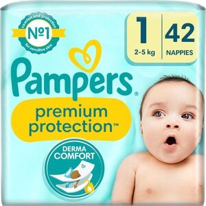 Pampers New Baby Bleer Str. 1 2-5 kg 2x42-pack