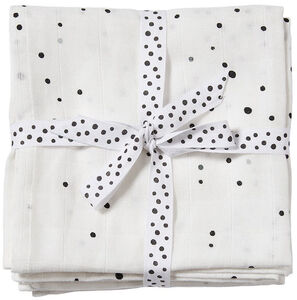 Done By Deer Stofble Dreamy Dots 120x120 2-pak, White