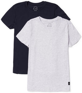 Luca & Lola Davide T-Shirt 2-pak, Grey Melange/Navy
