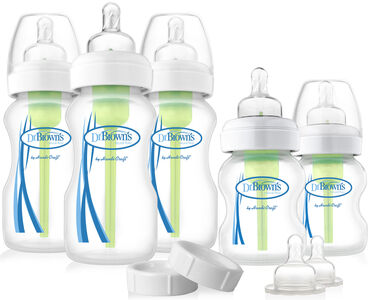 Dr. Browns Options Wideneck Sutteflasker Newborn Starter Kit