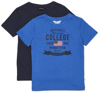 Luca & Lola Tore T-Shirt 2-pak, Blue/Navy
