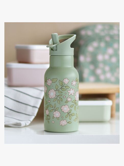 A Little Lovely Company Drikkedunk Blomster Salvie 350 ml, Grøn