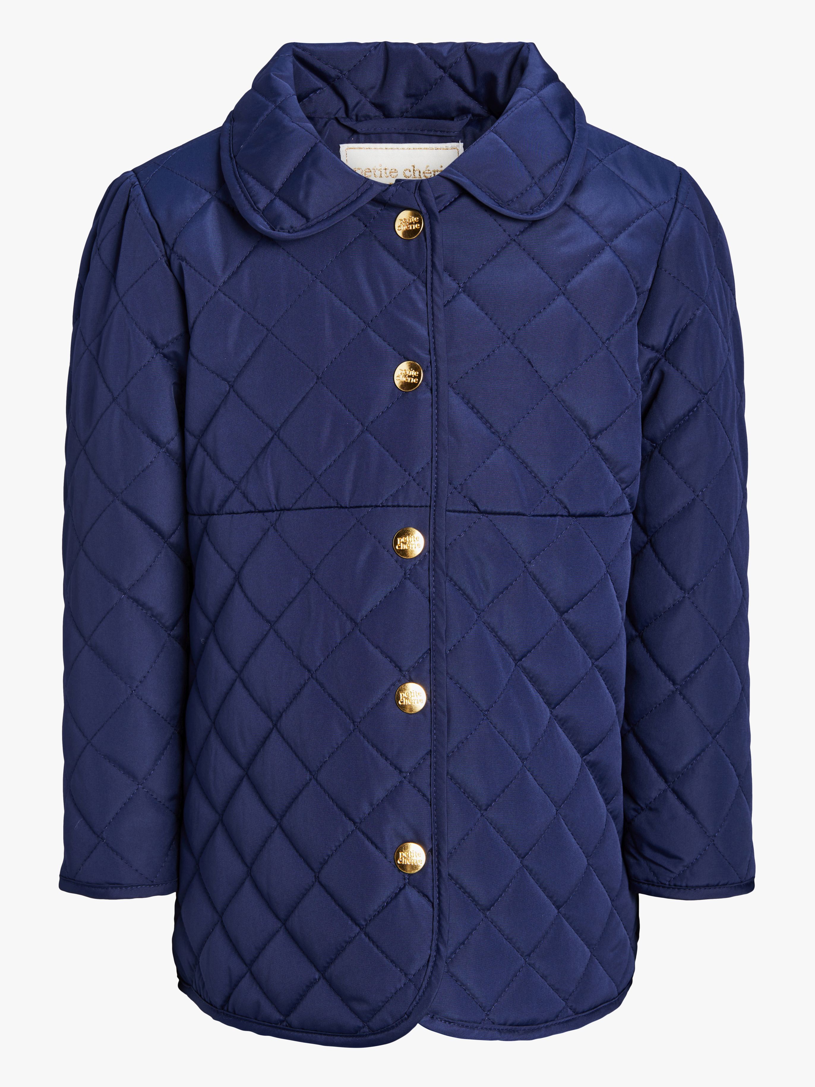 Petite Chérie Atelier Jolie Quiltet Jakke, Peacoat, 104