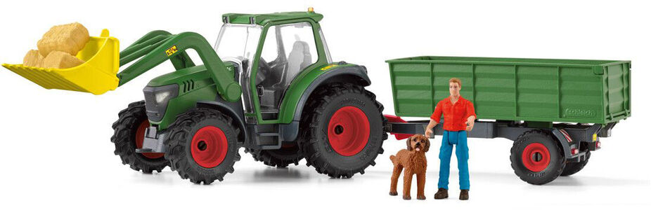 Schleich 42608 Farm World Traktor med Anhænger