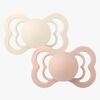BIBS Supreme Sut 2-pak Latex Str. 1, Ivory/Blush