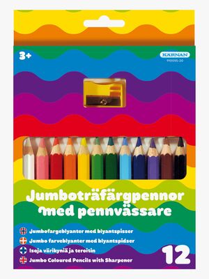 Egmont Kärnan Træfarvepens 12 stk Halv-Jumbo