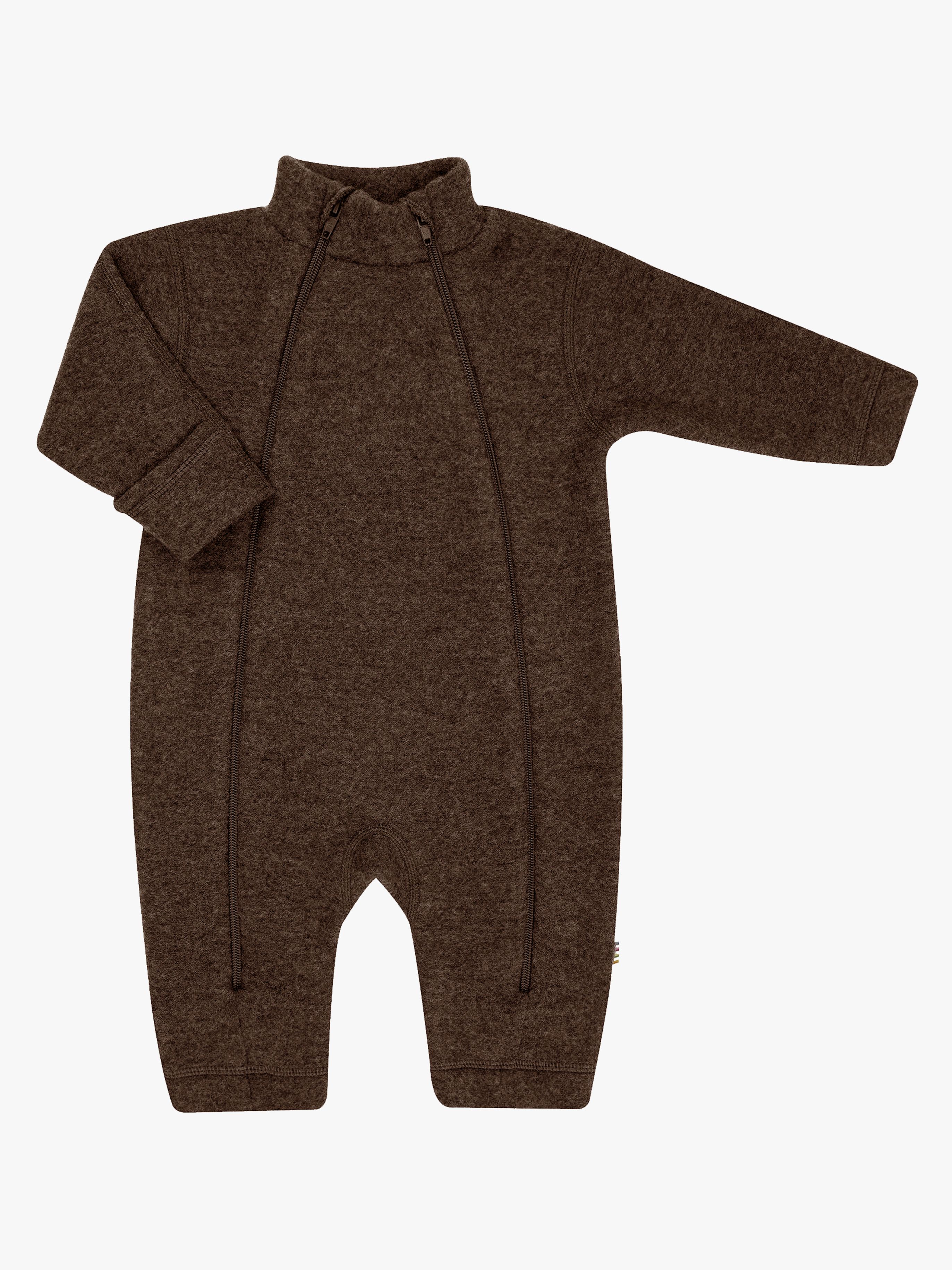 Joha Ulddragt Zip, Dark Brown, 100
