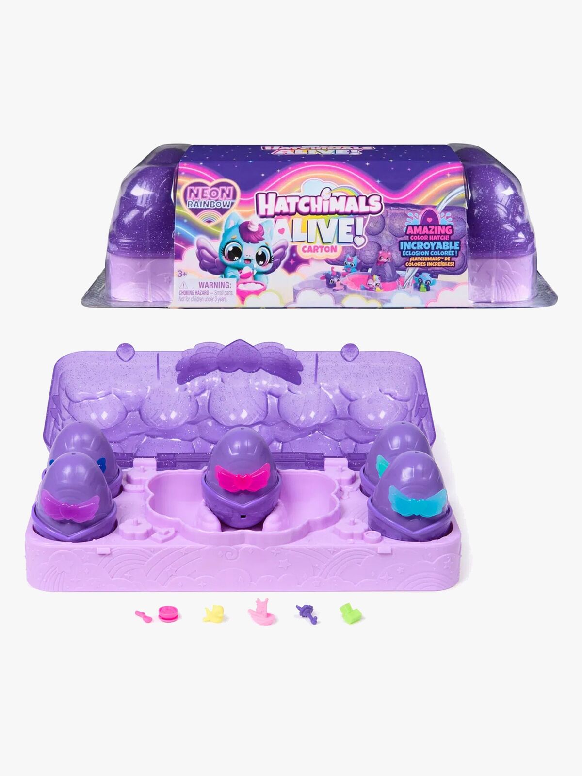 Hatchimals Alive Neon Rainbow Carton Figursæt