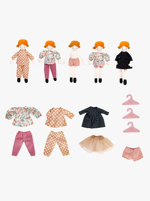 Moulin Roty Garderobetaske med Dukke