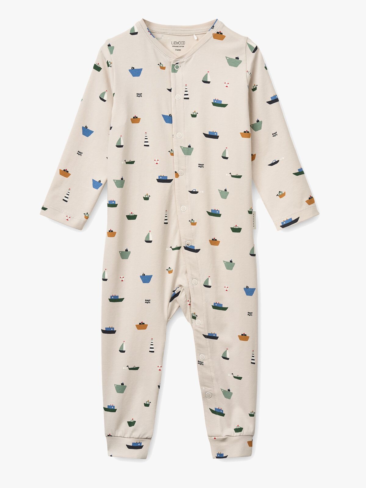 LIEWOOD Birk Pyjamas Heldragt, Mini sailing/Sandy