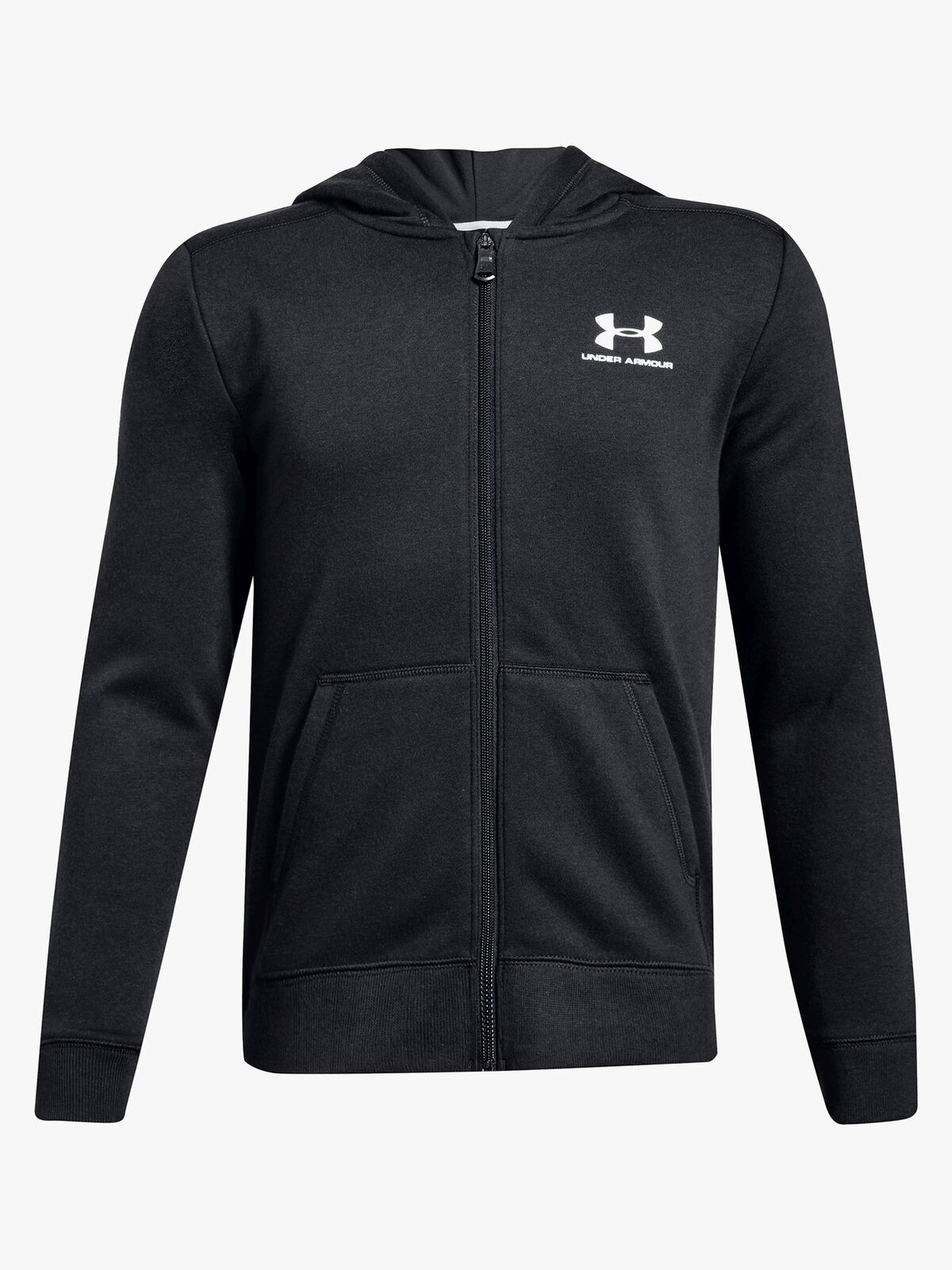 Under Armour Fleece FZ Hættetrøje, Black