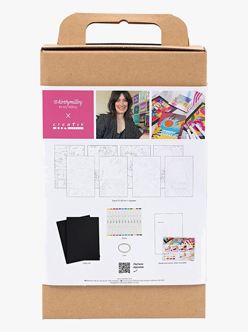 Creativ Company Malesæt Farvelægning Mal Efter Tal med Tusser, Pink