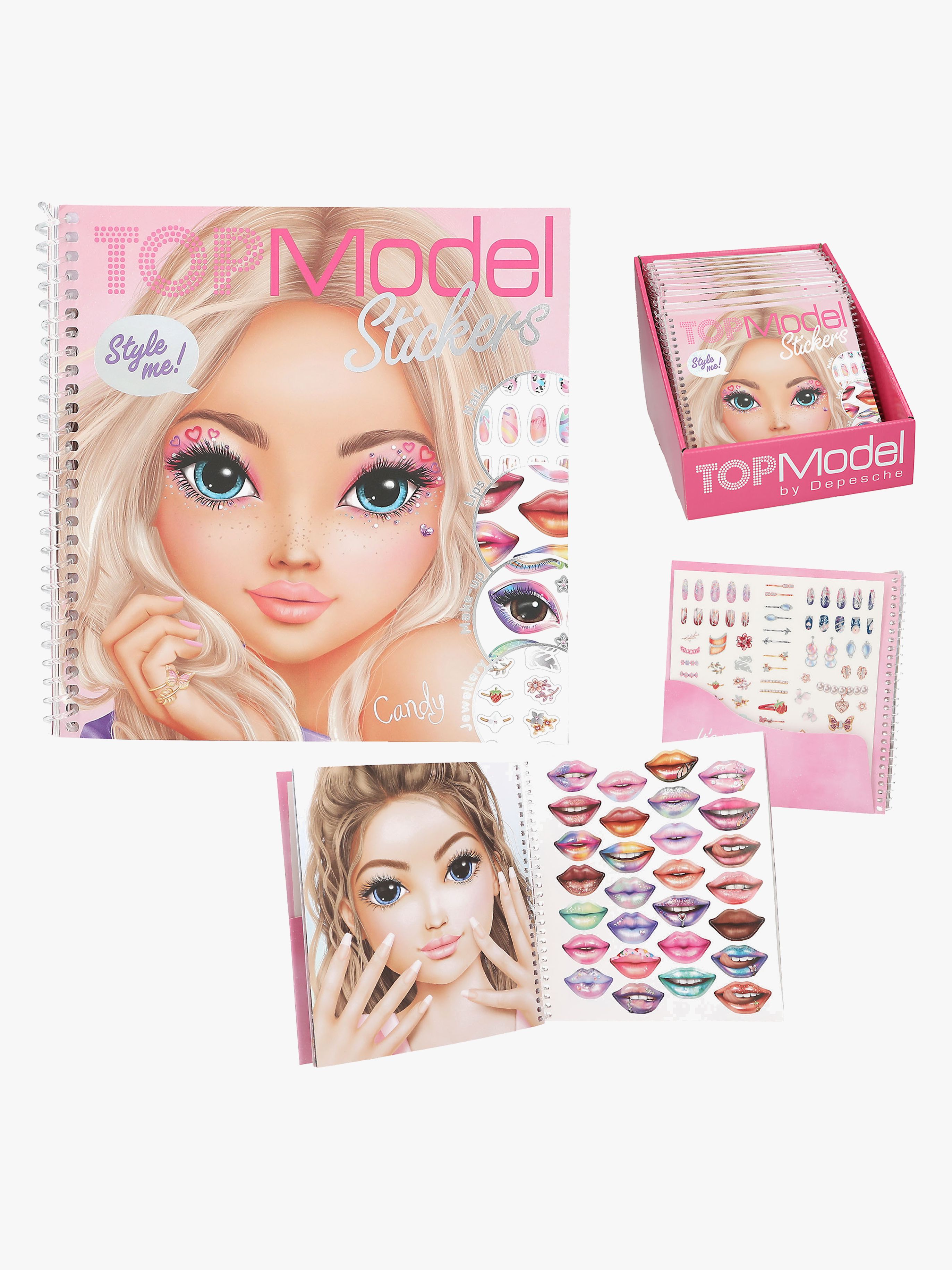 TOPModel Dress Me Up Klistermærkebog Ansigt