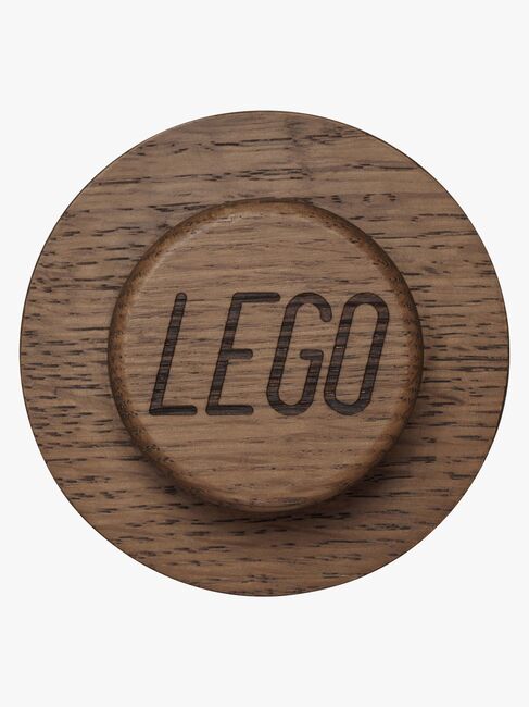 LEGO 1x1 Træknager, Oak Dark Stained