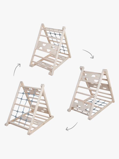 Roba  Træ Klatretrekant, Grå/Natur
