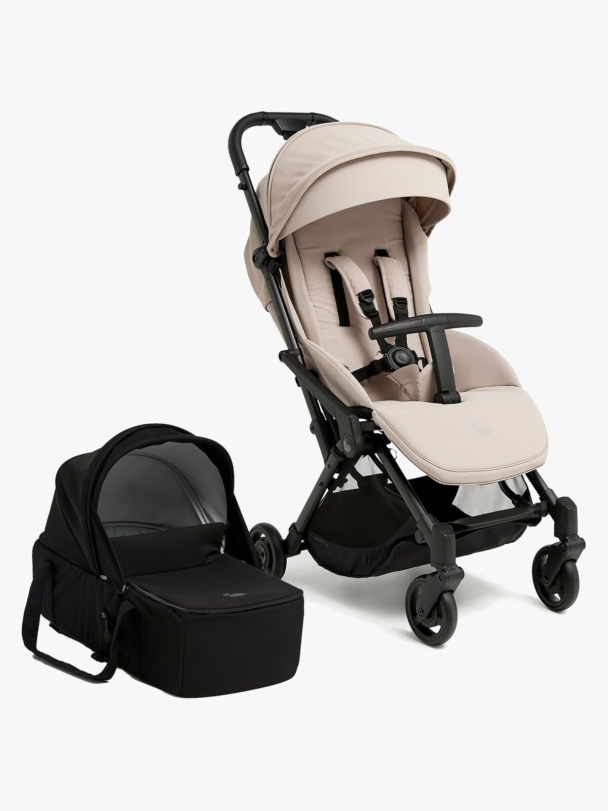 Beemoo Easy Fly Lux 4 Klapvogn med Liggedel, Sand Beige