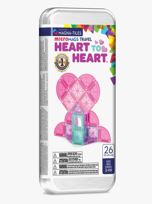 MAGNA-TILES MicroMAGS Rejsesæt Heart to Heart 26 Dele