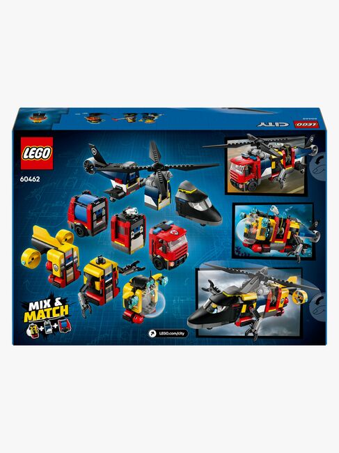 LEGO City 60462 Remix – helikopter, brandbil og ubåd