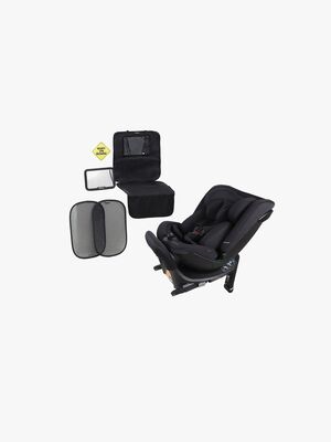Beemoo Rotate i-Size Vendbar Autostol Inkl. Tilbehørspakke, Black Mesh