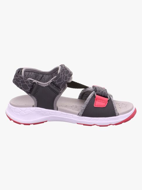 Superfit Criss Cross Sandaler, Grey/Pink
